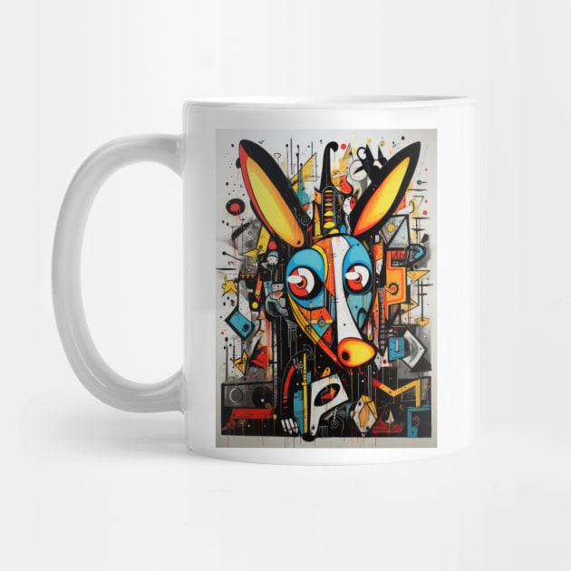 Cartoon Aardvark Graffiti #1 by Chromatic Fusion Studio